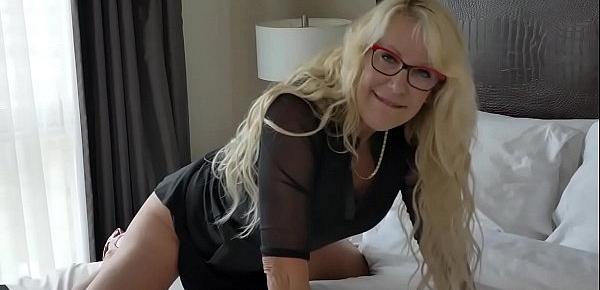  Canadian milf Bianca masturbates with curtains wide open